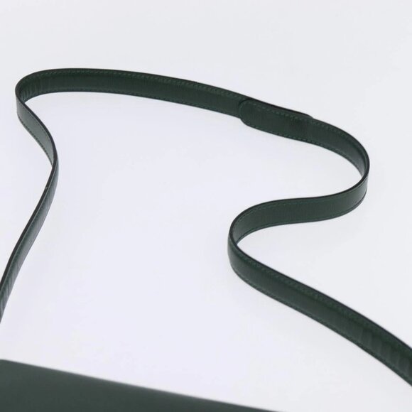 Christian Dior Shoulder Bag Leather Green Gold Auth BA6365 - Picture 9 of 16